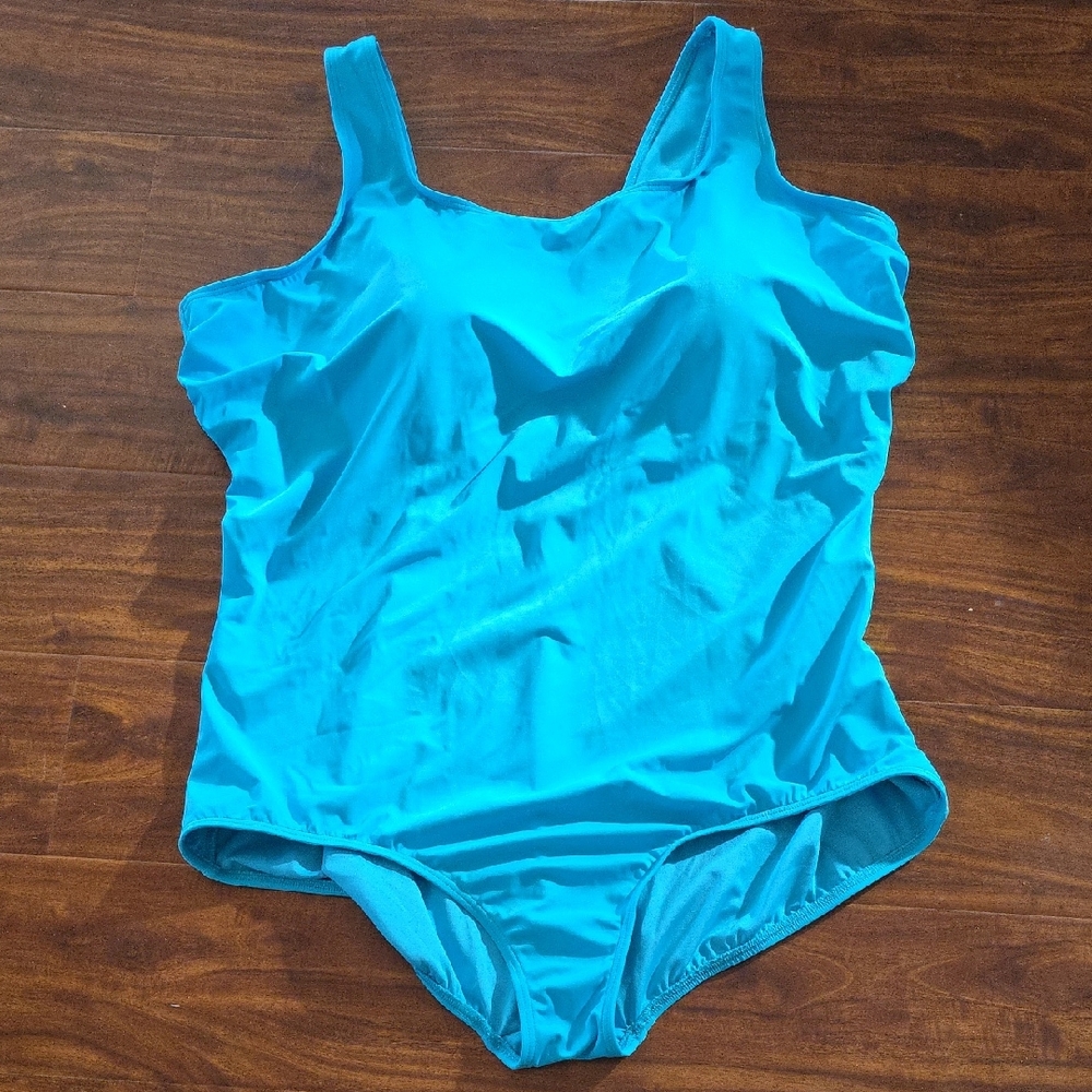 Lands' End Turquoise Swimsuit